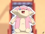  anon audino av av8r beach beach_chair blush blush_lines bodily_fluids bulge cel_shading disembodied_hand drooling duo female generation_5_pokemon heart_(marking) held_up hi_res humanoid interspecies male male/female markings nintendo one_eye_closed penetration penile penile_penetration penis_in_vagina pokemon pokemon_(species) pokemon_speak pokephilia saliva semi-anthro shaded vaginal vaginal_penetration 