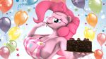  16:9 3d_(artwork) anthro anthrofied apron apron_only balloon bedroom_eyes big_breasts blue_eyes braless breasts cake candle candlestick candy chocolate clothing digital_media_(artwork) equid equine eyewear finger_lick food friendship_is_magic glasses half-closed_eyes hi_res horse huge_breasts licking looking_at_viewer mammal mostly_nude my_little_pony pinkie_pie_(mlp) pony seductive solo tongue tongue_out unnero1 