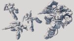  aiming army beam_rifle cable char's_counterattack commentary_request concept_art energy_gun fusion geara_doga geara_zulu gundam gundam_unicorn highres hizack kou_(mechalog) mecha mecha_focus mobile_suit mobile_suit_gundam multiple_views neo_zeon no_humans one-eyed_mecha original redesign robot science_fiction shield titans_(gundam) weapon zaku_ii zeon zero_gravity zeta_gundam 