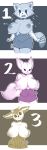 2019 absurd_res aggressive_retsuko ailurid antelope anthro big_breasts biped black_eyes blue_theme blush bottomwear bovid breast_grab breasts canid canine cheek_tuft clothed clothing empty_eyes exposed_breasts face_tuft female fennec fenneko fox fur gazelle grope hand_on_breast hi_res huge_breasts luxurias mammal netflix nipples open_mouth partially_clothed red_panda retsuko sanrio shirt signature skirt solo standing teeth topwear tsunoda tuft 