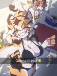  2026 anthro big_breasts bikini blush breasts claws cleavage clothed clothed_anthro clothed_female clothing digital_media_(artwork) duo english_text fangs felid female female_anthro finger_claws fur hair hi_res kemono kloe_(kloe_mone) kloe_mone looking_at_viewer mammal mustelid musteline pantherine pawpads selfie stoat swimwear tail teeth text tiger true_musteline two-piece_swimsuit weasel 