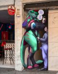 a_chance_encounter alcohol alien anon beverage big_breasts blush breasts clothing cocktail erection felid feline female furball hi_res huge_breasts kordesse male mammal meme nipple_slp nokuri plant pussy_peek size_difference sweater topwear turtleneck 