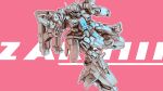  aiming bayonet beam_cannon beam_rifle cable character_name commentary_request energy_gun gundam gundam_zz highres kou_(mechalog) mecha mecha_focus mobile_suit neo_zeon no_humans one-eyed_mecha original partially_colored radio_antenna redesign robot science_fiction shield weapon zaku_iii 