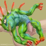  1:1 abdominal_bulge amphibian anthro blizzard_entertainment erection faceless_male female grin group hi_res human human_on_anthro humanoid interspecies larger_male male male/female male_penetrating mammal murloc nude penetration penis pussy sex sharp_teeth size_difference smaller_female smile teeth tinyfaceart vaginal vaginal_penetration vein video_games warcraft 