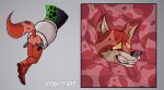 anthro basil_(dragon_ball) bio-android_(dragon_ball) bodily_fluids canid canine canis cell_(dragon_ball) cell_tail digestion dragon_ball drooling duo energy_drain fur green_tail hi_res humanoid internal kenavi_art long_tail male male/male male_prey mammal red_body red_fur safe_vore saliva slime soft_vore struggling struggling_prey tail tail_bulge tail_fetish tail_mouth tail_play tail_vore unusual_anatomy unusual_tail vore wet wolf