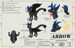  2019 absurd_res arrow_(scuzzyfox) black_body black_scales breath_powers crest dragon feathers feral fire fire_breathing green_eyes grey_body grey_scales hi_res model_sheet nude open_mouth pawpads quadruped scales scalie scuzzyfox sharp_teeth simple_background spines spreading teeth tongue western_dragon wings 