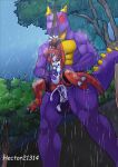 absurd_res after_rape after_sex ambiguous_gender anal anal_penetration anthro balls bandai_namco bdsm bodily_fluids bondage bound broken_rape_victim claws cum cum_in_ass cum_in_mouth cum_inside cum_through defeated digimon digimon_(species) dominant dragon duo finger_claws forced genital_fluids genitals guilmon hands_above_head hands_tied hector21314 hi_res holding_partner humanoid_genitalia humanoid_penis larger_dom male multicolored_body muscular muscular_male mythological_creature mythological_scalie mythology nature outside_sex pain painful_penetration penetration penile penile_penetration penis penis_in_ass purple_body raining rape red_eyes scalie screaming sex size_difference spread_legs spreading suspension suspension_bondage tail toe_claws two_tone_body