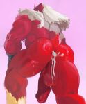  2019 absurd_res anthro anthrofied anus avian balls blaziken bodily_fluids butt cum cum_in_ass cum_inside erection fluffedwings genital_fluids hi_res humanoid_penis looking_at_viewer looking_back male muscular muscular_male nintendo nude penis pok&eacute;mon pok&eacute;mon_(species) rear_view solo standing video_games 