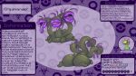 16:9 ambiguous_gender big_butt blossonflower bodily_fluids butt cradily english_description english_text fan_character feral fossil_pokemon front_view generation_3_pokemon huge_butt lips lying markings model_sheet mole_(marking) multi_head multiple_angles nintendo on_front overweight pokemon pokemon_(species) quadruped rear_view saliva saliva_string solo text thick_lips tongue tongue_out widescreen
