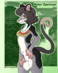 2026 5_fingers absurd_res american_opossum anthro bangs breasts butt claws collar collar_only collarbone colored countershade_face countershade_fur countershading crotch_tuft cute_fangs detailed digital_drawing_(artwork) digital_media_(artwork) efradraws english_text eyebrows eyelashes fangs featureless_crotch female fingers fluffy fluffy_hair fur grey_body grey_fur grey_hair hair hairless_hands hairless_tail hi_res line_art long_tail looking_at_viewer mammal markings marsupial membrane_(anatomy) mixed_media mostly_nude mostly_nude_anthro mostly_nude_female navel nude photo_background photography_(artwork) pink_body pink_nose pink_skin pouch_(anatomy) prehensile_tail pupils red_eyes short_hair slim_anthro slim_female slit_pupils small_breasts species_name spots spotted_body spotted_fur tail teeth text thick_eyebrows thick_thighs tuft water_opossum webbed_hands whiskers white_body white_claws white_eyebrows white_fur