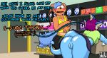 absurd_res anthro anthrofied anus bent_over blue_body blue_eyes blue_hair blush bodily_fluids bottomwear box butt canid canine cardboard cardboard_box casual_exposure cellphone clothed clothed_breasts clothing container daletfours dialogue duo eeveelution electronics english_text exhibitionism fangs female femboy fur generation_1_pokemon genital_fluids genitals hair hi_res holding_object inside looking_at_another looking_at_butt male mammal midriff multi_tail nash_(daletfours) navel nintendo no_underwear orange_body orange_fur partially_clothed phone pokemon pokemon_(species) pokemorph profanity public purple_hair retail sex_shop shalaal_(daletfours) shelf shirt skirt sleeveless_shirt smartphone spade_tail store sweat sweatdrop tail talking_to_another talking_to_self teeth text topwear track_pants unprofessional_behavior vaporeon vulpix vulva
