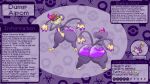 16:9 aipom ambiguous_gender big_butt biped blossonflower butt english_description english_text fan_character feral front_view generation_2_pokemon hair haplorhine mammal model_sheet monkey multicolored_hair multiple_angles narrowed_eyes nintendo nude poison pokemon pokemon_(species) primate purple_body rear_view sharp_teeth shortstack smile solo teeth text two_tone_hair widescreen