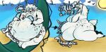 anthro antlers beach bikini bikini_top burping clothing deer digestion digestion_sequence duo ear_piercing ear_ring eyewear female female_pred fur glasses hammock hi_res horn licking licking_lips male male/female male_prey mammal navel obese organs overweight pepper_(peppershakerr) piercing ring_piercing sacred_zoroark sand sequence sequential_arrow size_difference stomach swimwear tongue tongue_out two-piece_swimsuit vore weight_gain white_body white_fur