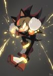  2019 anthro clothing eulipotyphlan footwear gloves handwear hedgehog hi_res male mammal shadow_the_hedgehog solo sonic_(series) teeth uno_yuuji video_games 