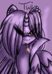  2015 cigarette ear_piercing equid equine female friendship_is_magic horse looking_at_viewer mammal my_little_pony piercing pony renee-moonveil solo twilight_sparkle_(mlp) 