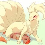  1:1 animal_genitalia animal_penis animal_pussy blush bodily_fluids canine_penis canine_pussy cotora duo female female_on_top feral feral_on_feral genital_fluids hi_res knot larger_female lying male male/female ninetales nintendo on_back on_top open_mouth peeing_inside penetration penis pok&eacute;mon pok&eacute;mon_(species) pussy pussy_juice saliva sex size_difference tears urine vaginal vaginal_penetration video_games vulpix watersports 