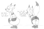  ... anthro bent_over bottomwear butt canid canine clothed clothing dialogue dipstick_ears dipstick_tail disney english_text female fluffy fluffy_tail fox looking_back mammal mrs._wilde multicolored_ears multicolored_tail pussy raised_tail rear_view sequence simple_background sketch skirt solo standing text visiti white_background zootopia 