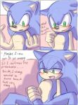  2017 angelofhapiness blue_body blue_fur clothing comic eulipotyphlan footwear ftm_transformation fur gender_transformation hedgehog human human_to_anthro male mammal masturbation nude penis solo sonic_(series) sonic_the_hedgehog species_transformation transformation 