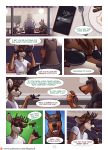  2019 anthro bacon blush canid canine canis cervid clothed clothing comic dobermann domestic_dog domestic_pig egg english_text eyes_closed eyewear food furry-specific_brand gesture grin hi_res male mammal meat open_mouth phone pinky_out pinscher sausage sigma_x sigma_x_(character) smile speech_bubble suid suina sunglasses surprise sus_(pig) teeth text toby_the_dobie tongue 