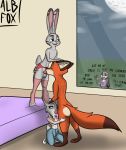  albinefox angry bisexual blue_eyes brown_body brown_fur bulge canid canine choker clothed clothing cuckold cuckquean dipstick_tail disney erection eyes_closed fan_character female fox fur garter_belt garter_straps girly grey_body grey_fur group interspecies jack_savage jewelry judy_hopps lagomorph leporid male male/male mammal meme multicolored_body multicolored_fur multicolored_tail necklace nick_wilde nude open_mouth open_smile oral orange_body orange_fur penis pink_nose predator/prey rabbit sex smile standing striped_body striped_fur stripes texi_(yitexity) until_it_snaps window yelling zootopia 