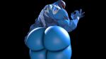 3d_(artwork) alien alien_humanoid anti-venom anti_venom_(marvel) big_butt blue_body bubble_butt butt butt_focus claws digital_media_(artwork) emblem empty_eyes hand_on_butt hi_res huge_butt humanoid long_tongue male marvel marvel_rivals not_furry open_mouth rear_view sharp_teeth solo source_filmmaker_(artwork) symbiote teeth tongue tongue_out venom_(marvel) vodka777