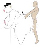 2026 3_fingers 5_fingers 5_toes ambiguous_penetration anthro anthro_penetrated big_breasts big_butt biped black_clothing black_eyebrows black_eyes black_hat black_headwear black_tail_tuft bodily_fluids bovid bovine breasts butt butt_grab butt_squish cattle clothing cum cum_inside cum_splatter debbie_(endacopia) digital_drawing_(artwork) digital_media_(artwork) duo ear_piercing ear_ring endacopia english_description eyebrows eyelashes featureless_feet feet female female_anthro female_on_human female_penetrated fingers genital_fluids hand_on_another's_butt hand_on_butt hat hat_only headgear headgear_only headwear headwear_only hewa hi_res huge_butt human human_on_anthro human_penetrating human_penetrating_anthro human_penetrating_female interspecies leaning leaning_forward male male/female male_human male_on_anthro male_penetrating male_penetrating_anthro male_penetrating_female mammal mostly_nude mostly_nude_anthro mostly_nude_female multicolored_clothing multicolored_headwear nude nude_human nude_male open_mouth overweight overweight_anthro overweight_female penetration penile penile_penetration piercing pink_nose ring_piercing sex short_tail simple_background squish standing standing_sex tail tail_tuft tan_body tan_skin toes tongue tongue_out tuft white_background white_clothing white_hat white_headwear white_tail