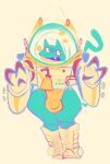 2024 3_fingers anthro armor arms_bent astronaut biped boots bulge clothed clothing colored_sketch detailed_bulge digital_drawing_(artwork) digital_media_(artwork) felid feline fingers footwear front_view full-length_portrait hair headgear helmet hi_res legs_together leotard light light_beam long_tail looking_away looking_up male mammal meatmeatmeat4me neutral_expression open_mouth pantsless plantigrade portrait shoes short_hair simple_background sketch solo solsticespaghetti spacesuit star_accessory tail thick_thighs toony wide_hips
