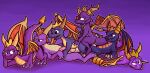 3_toes activision anal anal_penetration ass_up black_eyes blue_body blue_scales bodily_fluids claws cum cum_from_ass cum_in_ass cum_inside dragon european_mythology eye_roll feet feral feral_on_feral feral_penetrated feral_penetrating feral_penetrating_feral genital_fluids genitals glans grey_claws grin group group_sex half-closed_eyes hand_on_head hi_res horn intraspecies looking_at_another looking_back looking_down looking_pleasured male male/male male_penetrated male_penetrating male_penetrating_male mythological_creature mythological_scalie mythology narrowed_eyes oral orange_body orange_scales orange_wings orgy penetrating_while_penetrated penetration penis pink_glans pupils purple_background purple_body purple_eyes purple_scales red_eyes rimming rimming_while_penetrated scales scalie sex sharp_teeth simple_background skylanders smile spyro spyro:_a_hero's_tail spyro_a_realm_beyond spyro_reignited_trilogy spyro_the_dragon square_crossover teeth the_legend_of_spyro toe_claws toes ultilix western_dragon wing_claws wings yellow_body yellow_horn yellow_scales