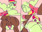  4:3 abdominal_bulge animal_genitalia animal_penis anus balls blush bodily_fluids canid canine canine_penis comic cum cum_in_pussy cum_inflation cum_inside cum_splatter duo equid equine fan_character female feral feral_on_feral feral_penetrated feral_penetrating feral_penetrating_feral genital_fluids hi_res horse inflation interspecies knot lying male male/female mammal my_little_pony open_mouth orgasm penetration penis pony pussy saliva sex stakota tongue vaginal vaginal_penetration vein veiny_penis 