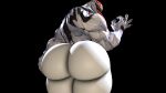 3d_(artwork) alien alien_humanoid anti-venom anti_venom_(marvel) big_butt bubble_butt butt butt_focus claws digital_media_(artwork) emblem empty_eyes hand_on_butt hi_res huge_butt humanoid long_tongue male marvel marvel_rivals not_furry open_mouth rear_view sharp_teeth solo source_filmmaker_(artwork) symbiote teeth tongue tongue_out vodka777 white_body