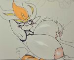2026 anthro areola aroused big_areola big_breasts bite biting_lip biting_own_lip blush bodily_fluids breast_focus breast_fondling breast_grab breast_play breast_squish breasts buckteeth cinderace clothed clothing disembodied_hand duo eyelashes female female_anthro fondling fur generation_8_pokemon hand_on_breast hi_res huge_breasts huwon hyper hyper_breasts lagomorph looking_pleasured mammal narrowed_eyes nintendo nipple_fetish nipple_pinch nipple_play nipple_pull one_eye_closed pinch pink_areola pokemon pokemon_(species) raised_arms self_bite short_tail sitting sketch_page solo_focus squish submissive submissive_female tail tears teeth topless topless_female traditional_media_(artwork) white_body white_fur