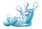  2016 akumanorobin alpha_channel ambiguous_gender blue_body brionne eyes_closed fangs feral mammal marine nintendo open_mouth pinniped pok&eacute;mon pok&eacute;mon_(species) simple_background sitting smile solo transparent_background video_games 