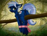  2019 anus bdsm bondage bound butt crashgall cutie_mark digital_media_(artwork) dock equid equine eyelashes fan_character female feral hi_res hooves looking_at_viewer mammal my_little_pony outside pussy ribbons solo underhoof 