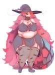  2019 alpha_channel alternate_version_at_source anthro belly big_breasts breasts candy clothed clothing female food hair hat headgear headwear hi_res hurikata lollipop long_hair looking_at_viewer marine milotic miroo_erhus multicolored_tail nintendo pok&eacute;mon pok&eacute;mon_(species) red_eyes self_grab simple_background slightly_chubby solo transparent_background video_games witch_hat 