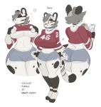  2018 amber_eyes anthro big_breasts blush breasts clothed clothing ear_piercing english_text eyes_closed feline female grey_hair hair hair_over_eye hi_res kilinah looking_at_viewer mammal midriff ocelot piercing short_hair signature simple_background solo text under_boob white_background yvette_(kilinah) 