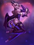  anthro bodily_fluids breasts cerbera condom cum cum_in_a_cup digital_media_(artwork) facial_piercing female filled_condom genital_fluids halloween hi_res holidays horn kobold lilith_(bluethegryphon) nipples nose_piercing piercing pussy scalie solo tongue tongue_out wings 