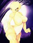  2019 anthro anthrofied big_breasts breasts detailed_background female front_view halloween hi_res holidays inverted_nipples kakuna nintendo nipples nude pok&eacute;mon pok&eacute;mon_(species) pussy skwidbone solo video_games 