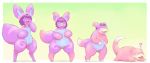  2019 ? ambiguous_gender anthro anthro_to_feral eyes_closed hair hi_res lying nintendo nude open_mouth pok&eacute;mon pok&eacute;mon_(species) purple_hair slowpoke smile solo species_transformation standing subakitsu thick_thighs transformation video_games wide_hips yawn yellow_sclera 