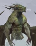  anthro dragon hi_res male pacelic scalie solo western_dragon wings 