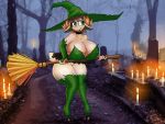  2019 4:3 animal_humanoid big_breasts bovid bovid_humanoid breasts broom brown_hair candle caprine caprine_humanoid choker clothing conor_emberthor dracojeff eyewear female glasses goat_humanoid graveyard green_eyes green_lips hair hat headgear headwear hooves horn huge_breasts humanoid jewelry lips magic_user mammal mammal_humanoid necklace nipple_outline outside road solo standing thick_thighs tree tutu wide_hips witch witch_hat 