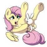  1:1 2019 angel_(mlp) anus blush cunnilingus duo equid equine erection female feral fluttershy_(mlp) friendship_is_magic hair interspecies l1zardr0ckets lagomorph leporid male male/female mammal my_little_pony oral penis pterippus pussy rabbit sex simple_background size_difference tongue tongue_out vaginal white_background wings 
