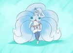  alolan_ninetales anthro big_breasts breasts clothing corset female garter_straps hi_res kaboozle lingerie nintendo pok&eacute;mon pok&eacute;mon_(species) pussy regional_variant video_games wide_hips 