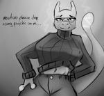  absurd_res anthro big_breasts breasts clothing eyewear female glasses greyscale hi_res legendary_pok&eacute;mon looking_at_viewer mewtwo monochrome nintendo pok&eacute;mon pok&eacute;mon_(species) ppmp scrap sketch solo_focus thick_thighs video_games 