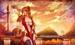  abs badcompzero big_breasts blizzard_entertainment blood_elf blush breasts clothing elf female green_eyes hair hi_res humanoid humanoid_pointy_ears legwear long_hair mammal nearie not_furry ponytail solo thigh_highs video_games warcraft 