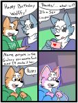  &lt;3 canid canine canis comic duo eye_patch eyewear fizzyjay fox fox_mccloud hi_res humor implied_homosexuality male mammal nintendo star_fox video_games wolf wolf_o&#039;donnell 