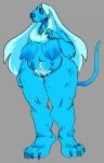  alternate_species bloodhound blue_body blue_diamond_(steven_universe) blue_fur breasts canid canine canis cartoon_network curvy_figure deermary domestic_dog female fur furrification hairy hi_res hunting_dog mammal mature_(disambiguation) mature_female multi_nipple nipples nude old overweight pubes pussy scent_hound solo standing steven_universe white_eyes wide_hips 