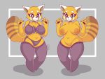  2019 5_fingers absurd_res aggressive_retsuko ailurid anthro areola big_areola big_breasts big_nipples black_bra black_clothing black_eyes black_panties black_underwear bow bra breasts brown_body brown_fur cleavage clothed clothing collarbone eyebrows eyelashes female fingers fur garter_straps glistening glistening_body glistening_skin hi_res legwear luxurias mammal mostly_nude multicolored_body multicolored_fur navel nipples orange_body orange_fur panties pussy red_panda retsuko ribbons sanrio simple_background slightly_chubby smile standing stockings thick_thighs thigh_highs underwear white_body white_fur 