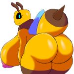  1:1 antennae_(anatomy) anthro anthrofied arthropod bee big_breasts big_butt breasts butt curvy_figure female hi_res huge_breasts hymenopteran insect itisjoidok minecraft nipples simple_background stinger thick_thighs video_games voluptuous white_background wings 