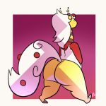  1:1 2019 amelia_(xingscourge) animated big_butt big_tail bottomless butt clothed clothing female hair hands_in_pocket hoodie huge_butt long_hair mega_ampharos mega_evolution mostly_nude nintendo pok&eacute;mon pok&eacute;mon_(species) potoobrigham rear_view simple_background solo thick_thighs topwear video_games walk_cycle walking wide_hips 