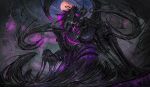  2019 black_body black_scales digital_media_(artwork) hi_res male marine monster moon night outside scales sky themefinland 